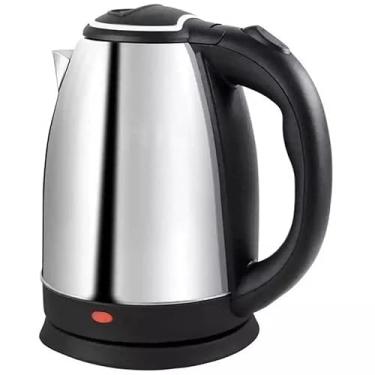 Imagem de Chaleira Elétrica em Aço Inox, 1,8L, 1500W, Base Giratória 360°, Desligamento Automático, Prata e Preto, 220V