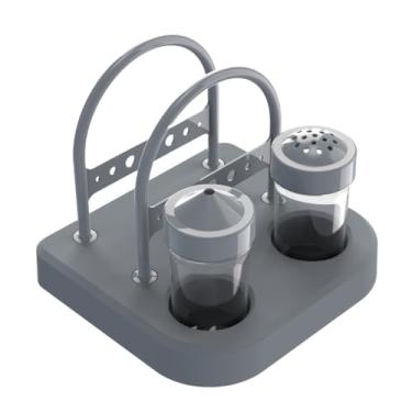 Imagem de Porta Guardanapo, Palito E Sal Pequeno, Moderno (Cinza)