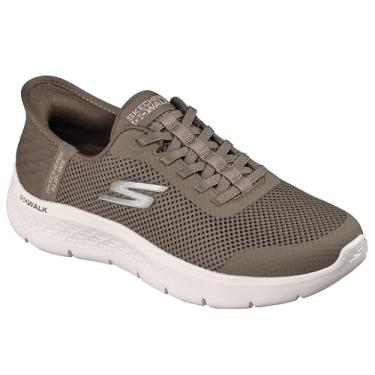 Imagem de Skechers Tênis feminino Go Walk Flex Hands Free Slip-ins-Grand Entry, Marrom, 42