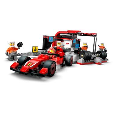 Imagem de Blocos de Montar - Box Pit Stop F1 com Carro Ferrari - 322 Peças - LEGO City