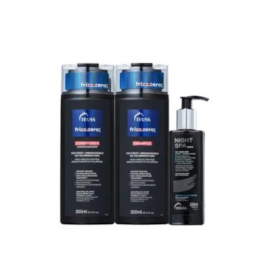 Imagem de Kit TRUSS - Shampoo 300ml e Condicionador 300ml Frizz Zero + Night Spa 250ml