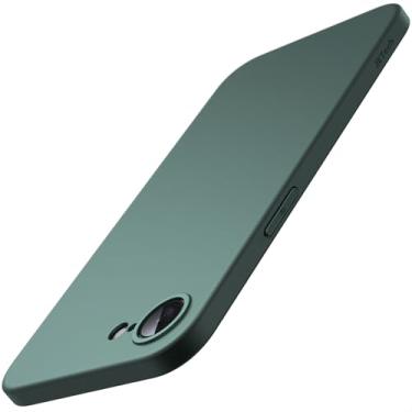 Imagem de JETech Capa Fina para iPhone 16e 6,1 Polegadas 2025 com Lente de Câmera Proteção Total, Capinha de Ultrafina Leve Acabamento Fosco Case Protetora Minimalista para Telefone (Verde Meia-Noite)