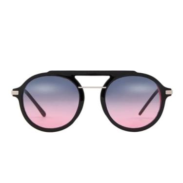 Imagem de VFDHN Óculos de sol steampunk de metal, masculino e feminino, redondo, vintage (4)