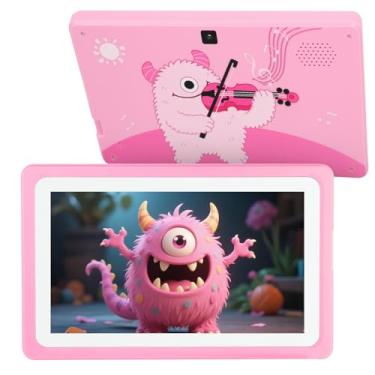 Imagem de Tablet infantil de 7 polegadas 32 GB, tablet para crianças de 3 a 7 anos com WiFi, YouTube, toneladas de conteúdo offline, controle dos pais, tablets Android para crianças com suporte espesso software