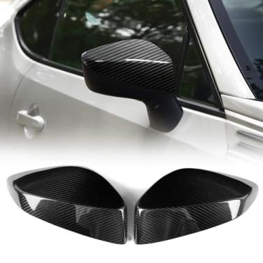Imagem de FINMOKAL 2 peças de capas de espelho retrovisor lateral de fibra de carbono real compatível com Toyota GT86 Subaru BRZ Scion FR-S 2012-2020