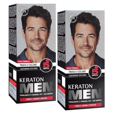 Imagem de Kert Kit c/2 Keraton Men Castanho Escuro