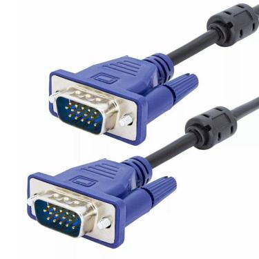 Imagem de Cabo Vga 1,5 Metros Monitor Lcd Led Pc Tv Projetor Blindado