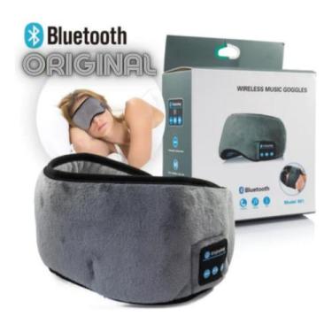 Imagem de Tapa Olho Bluetooth Máscara de Dormir Meditar Fone De Ouvido - DropJT