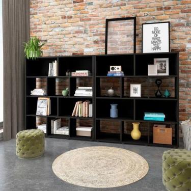 Imagem de Conjunto de 2 Estantes Book com Diversos Nichos - Artely