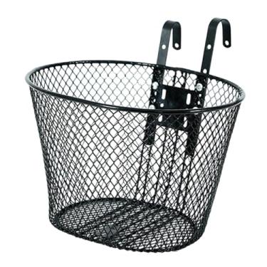 Imagem de Pegciuho Cesto Dianteiro de Bicicleta, Cesto de Guidão Dianteiro de Bicicleta para E Adultos com Ganchos Ajustáveis ​​para Acessórios de Bicicleta, Vegetais, Preto