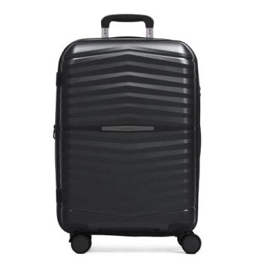 Imagem de Mala Média 23 Kg Polipropileno 4 Rodas Hong Kong Preta - Bagaggio, M