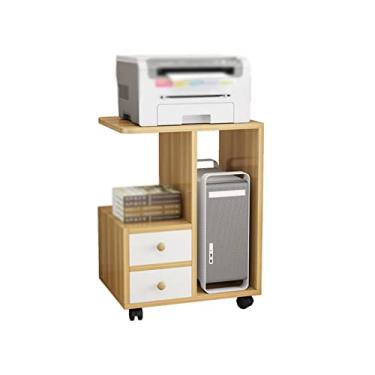 Imagem de Suporte de CPU, suporte de torre, suporte de CPU do chão ao teto, suporte de impressora móvel pesado para computador doméstico, suporte de chassi, suporte de armazenamento multicamadas com rodas