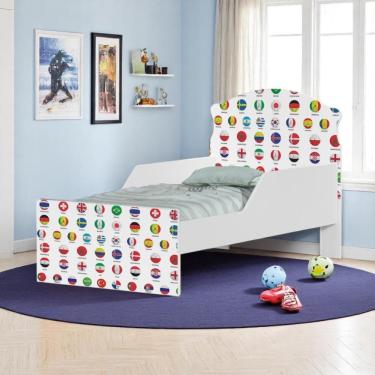 Imagem de Cama Infantil Tick Futebol Seleção Com Colchão