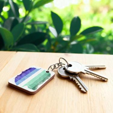 Imagem de Kit 25 Chaveiros MDF Lembrancinhas LGBT - Bazar dos Quadros, Bandeira 