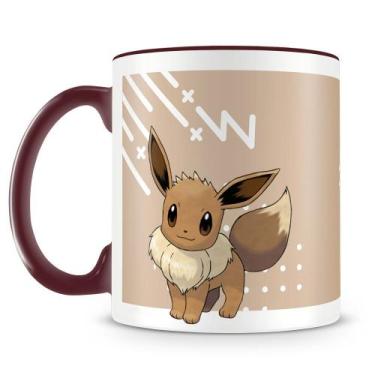 Imagem de Caneca Personalizada Pokémon Eevee - Porcelana de Alto Brilho - Amo Ca