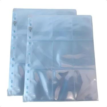 Imagem de 10 Folhas Fichário Central Magic Card Pasta Pokemon Plástico Premium Pages Transparente