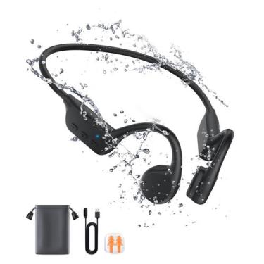 Imagem de Fones de ouvido de condução óssea Rumatas Open Ear Bluetooth 5.3