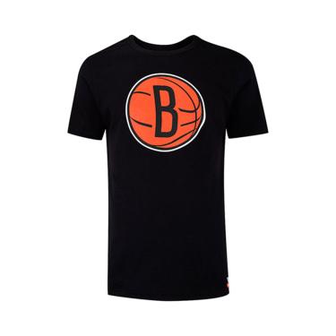 Imagem de Camiseta Básica Masculina Estampada Brooklyn Nets Preta N548A - NBA