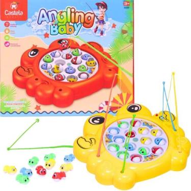 Imagem de Brinquedo Pega Peixe Pesca Maluca Infantil Amarelo - Castela - Castela