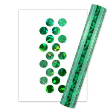 Imagem de Folha ativada por calor, rolo de folha quente ativado por calor, folhas de transferência para scrapbooking uso com canetas e adesivos/cola (vidro verde quebrado)