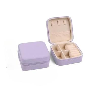 Imagem de Porta Joia Com Kit Bolsa Para Viagem Portátil caixa de armazenamento bolsa (20,roxo)