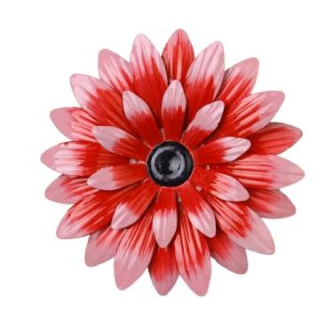 Imagem de Decoração de cerca de flores artesanato requintado fundo de ferro pingente decoração de jardim arte porta pendurada na parede (estilo 6)