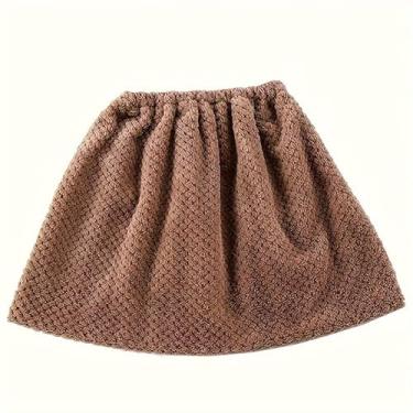 Imagem de Esfregão doméstico criativo e varredura de cabelo macio integrado pano absorvente para vassoura pano de cobertura de vassoura preguiçoso, marrom