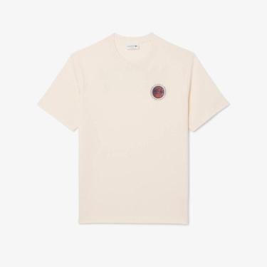 Imagem de Camiseta de Malha Estampada Múltipla - Lacoste, M, Off white