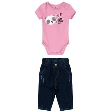 Imagem de Conjunto Infantil Body e Calça Menina Carinhoso Ref. 98123-Feminino