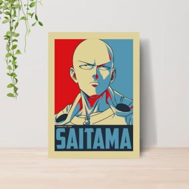 Imagem de Genérico, Quadro One Punch Saitama Anime A4 | Placa MDF 01