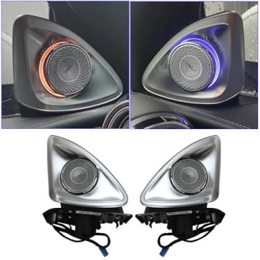 Imagem de Pacote de luz ambiente 64 cores de substituição para New Benz GLC Class X254 W254 2023-2025 anos (2 peças de tweeters rotativos 4D)
