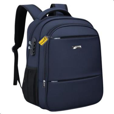 Imagem de Mochila Bolsa Notebook Masculina Feminina Reforçada com Cadeado Ideal 