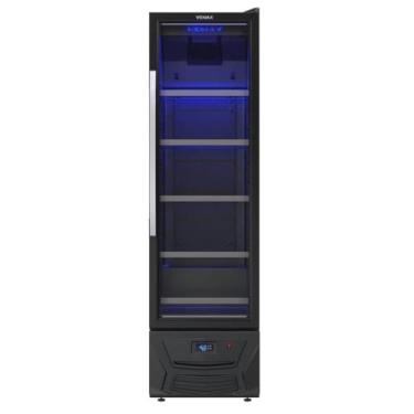 Imagem de Expositora Cervejeira Venax Blue Light 200 Litros Preto Fosco Expvqcdbl209 127v 32179
