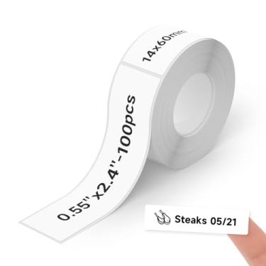 Imagem de Etiquetas Térmicas DETONGER 1/2 Largura Compatível com Refil de Fita Adesivos Revestidos para Etiquetadoras Fitas de Etiquetas, Escritório Doméstico, Escola, Uso Empresarial, Adesivo, À Prova de