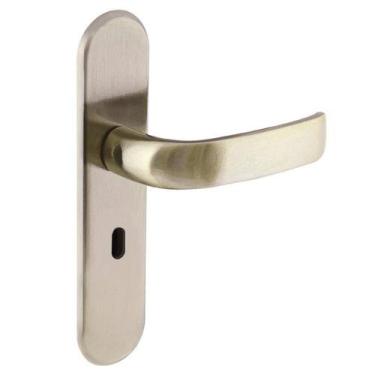 Imagem de Fechadura Interna Elegance Espelho S40 Latonado Home Aliança - Aliança