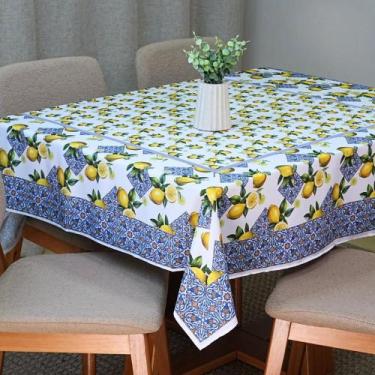 Imagem de Toalha de Mesa 4 Lugares Allegra 1,50x1,50m Estampado Tecido Microfibr