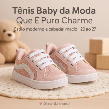 Imagem de Tênis Bebê Infantil Menina  Casual e Confortável Krisle DO 20 AO 27 PA