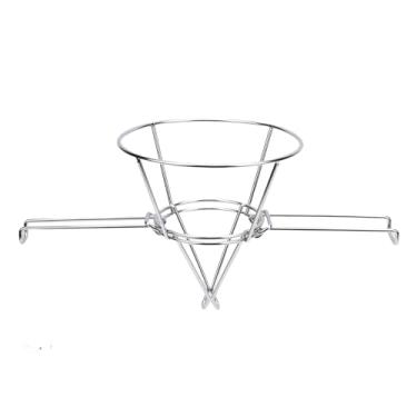 Imagem de Fockety Suporte de Filtro de óleo para Fritadeira, Suporte de Filtro de óleo de Cozinha de Aço Inoxidável de 9,3", Suporte de Filtros de Cone de Xarope de Bordo Reutilizáveis