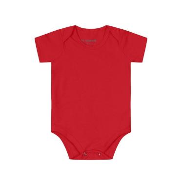 Imagem de Body bebê unissex em cotton Brandili-Vermelho