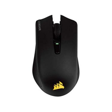 Imagem de Mouse Gamer Corsair HARPOON RGB WIRELESS - 6 Botões, 10000DPI, Preto - CH-9311011-NA