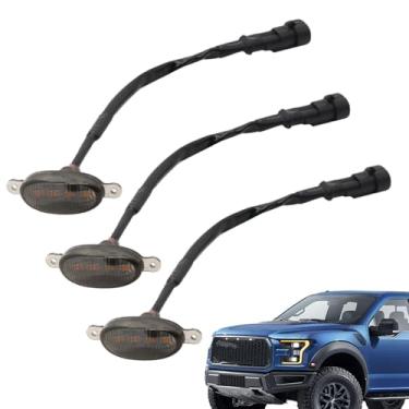 Imagem de DUPLER 3 peças brilhantes L-ed grade luzes adequadas para 2010-2014 Ford F150 Raptor SVT / 2017-2021 Ford F150 Raptor SVT grade dianteira kits de luz de condução diurna (apenas serve na fábrica