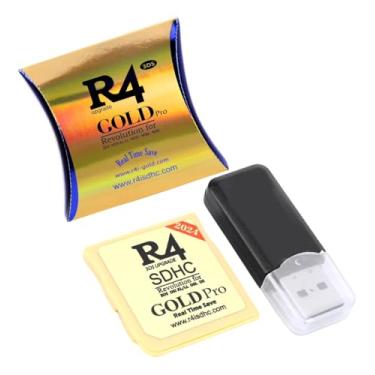 Imagem de Cartão R4 Gold Pro 2024 Para Nintendo DS, DSi, DS Lite, 2DS e 3DS com Leitor MicroSD USB 2.0 | Suporte Até 32GB | Real Time Save | Plug & Play | Multimídia e Jogos em um Só Cartão