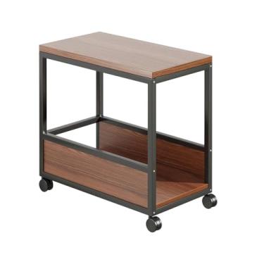 Imagem de ZGUZMCMK Suporte para computador, carrinho com rodízios com trava, prateleira móvel para armazenamento, suporte para torre de computador e CPU, Black Frame L