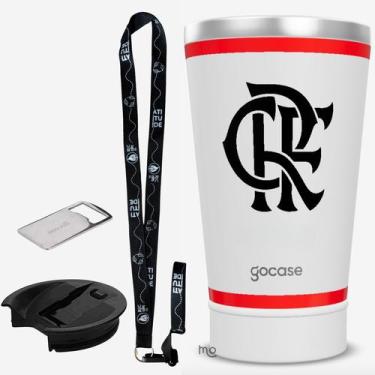 Imagem de KIT Copo Térmico GOCASE Vibe 470ml do Flamengo com tampa e abridor e t