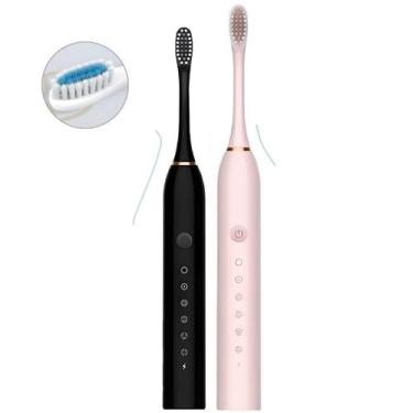 Imagem de Escova De Dente Elétrica Usb Recarregável Com Refis - King