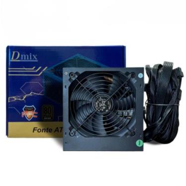Imagem de Fonte De Alimentaçao Para Pc Atx 700W 80 Plus Pfc Ativo - DEX