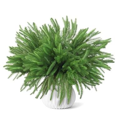 Imagem de EverPetal 12 ramos de pinheiro artificiais, hastes de vegetação de Natal, 45,7 cm, ramos de árvore de Natal para vasos, artesanato, guirlanda, Natal, ambientes internos, externos, casa, escritório