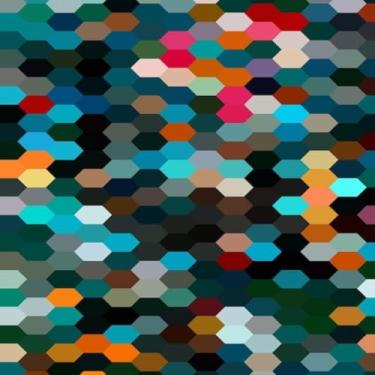 Imagem de Quadro Decorativo Colorido Arte Moderna Painel de Parede para Sala Quarto Escritório 40x40cm