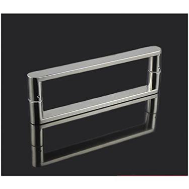 Imagem de Maçaneta de porta de banheiro de substituição para maçanetas de porta de chuveiro de vidro sem moldura para conjuntos de portas externas internas (tamanho: 200 mm)