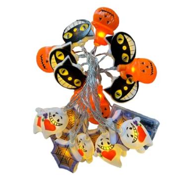 Imagem de Luzes de corda de Halloween | Luzes de corda de festival | Decoração à prova de intempéries Iluminação festiva para varanda, gramado, deck cerca, pátio, quintal, jardim, árvore